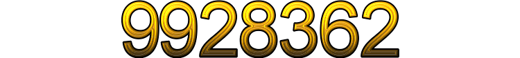 Number 9928362 Number 9928362