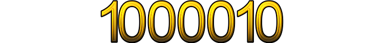 Numeris 1000010