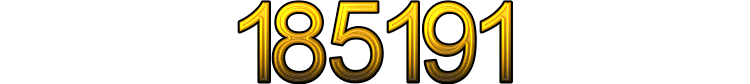 Numeris 185191