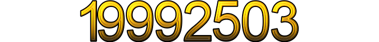 Numeris 19992503
