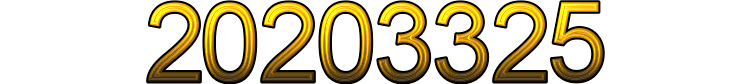 Numeris 20203325