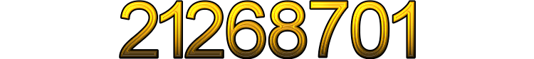Numeris 21268701