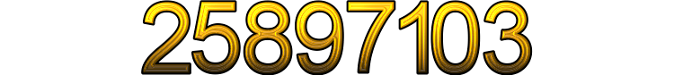 Numeris 25897103