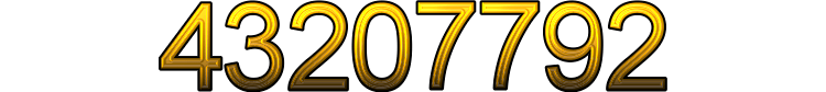 Numeris 43207792