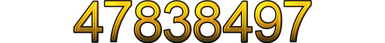 Numeris 47838497