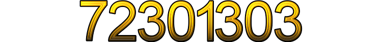 Numeris 72301303