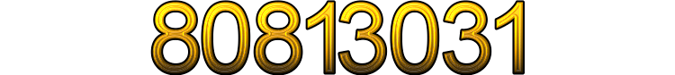 Numeris 80813031