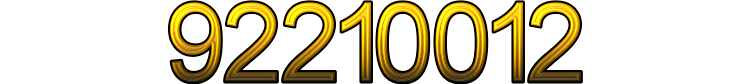 Numeris 92210012