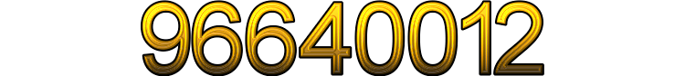 Numeris 96640012