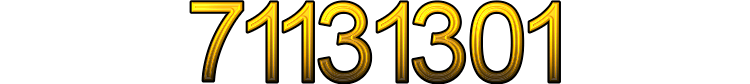 Номер 71131301