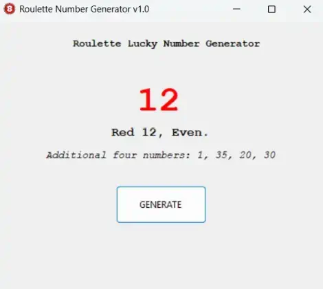 Number generator, spinner