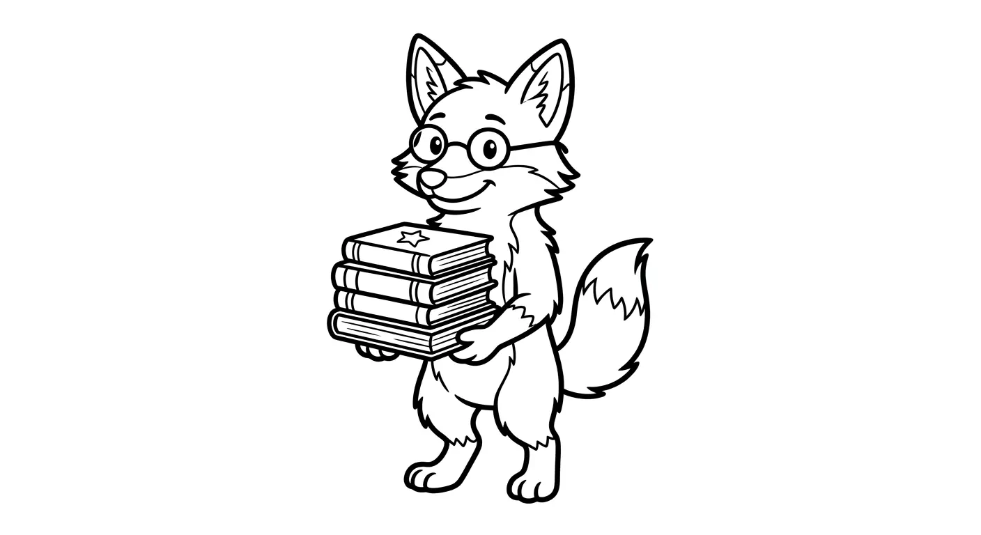 spalvinti lapę su knygomis