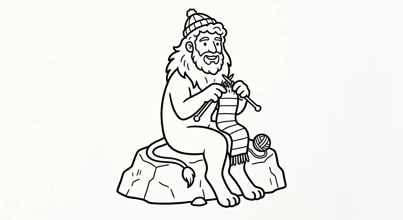 spalvinti mezgantį liūtą