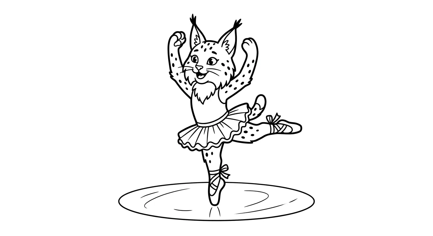 Lūšies Snaigės spalvinimo diena spalvinimo paveiksliukas vaikams