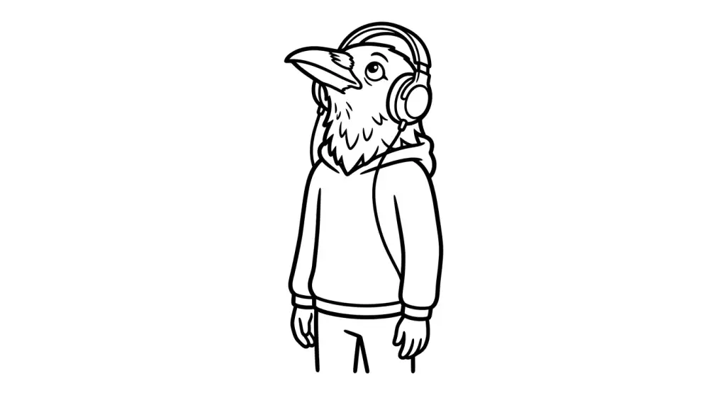 spalvinti varną su ausinėmis