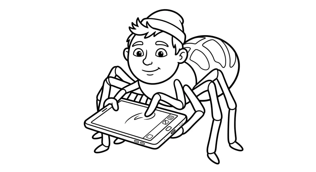 spalvinti vorą su planšete