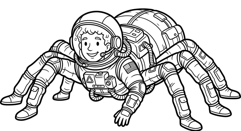 spalvinti vorą su skafandru