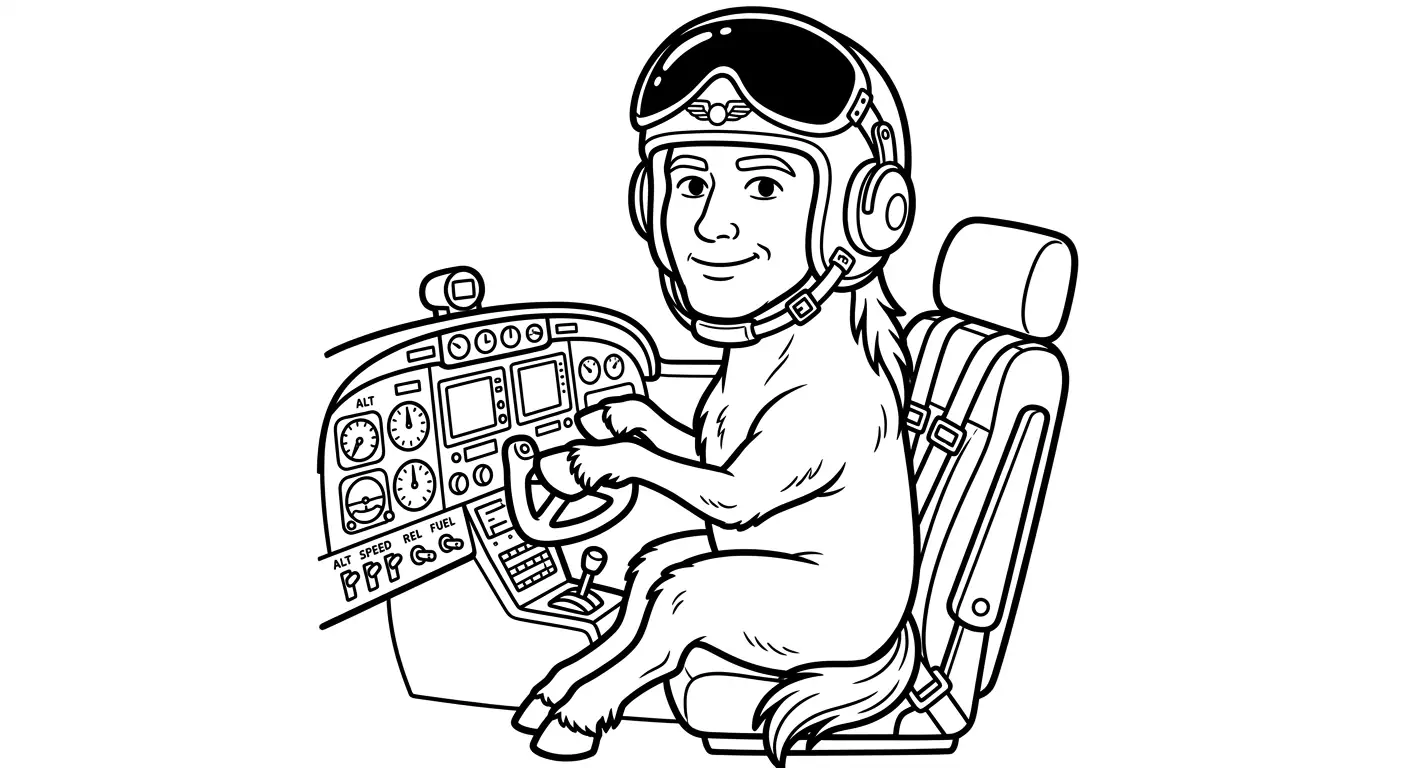 Žirgų spalvinimas ir jų nuotykiai spalvinimo paveiksliukas vaikams