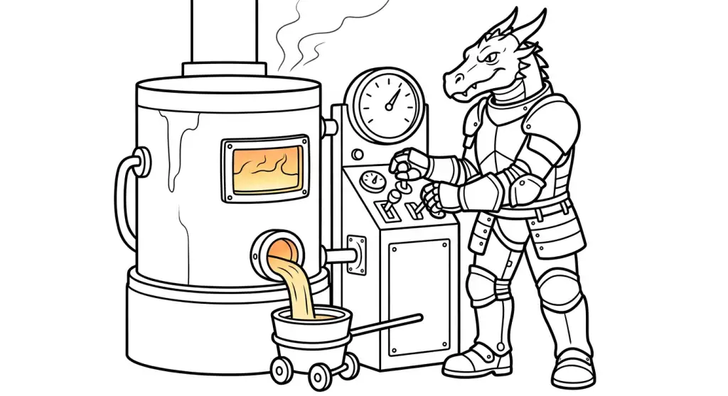 spalvinti drakongalvį kalvį