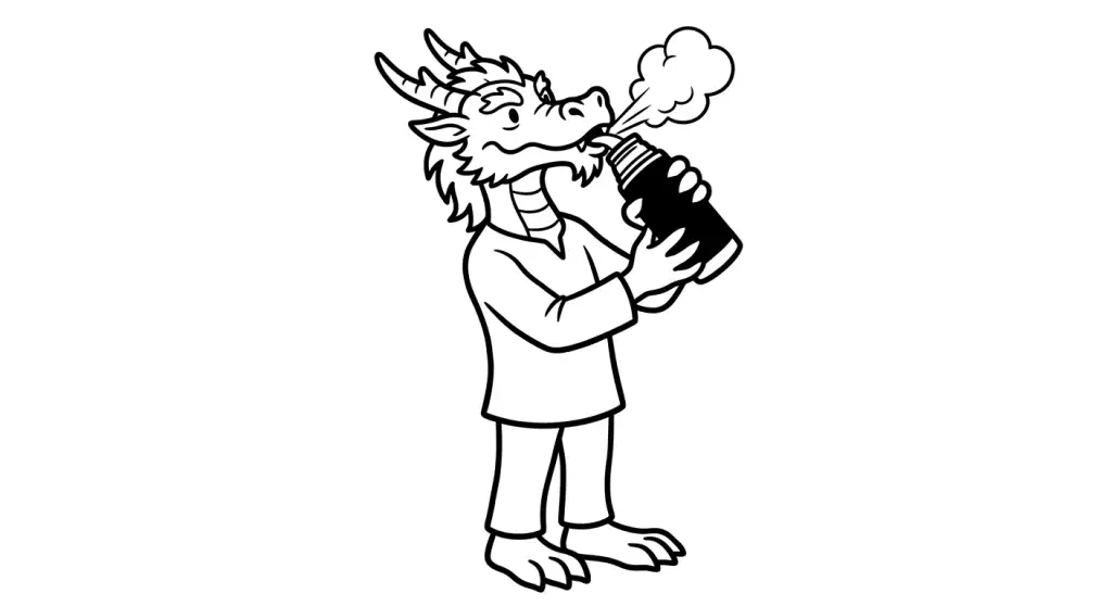 spalvinti drakongalvį su kolba